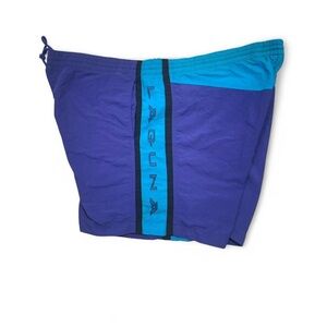 Laguna Vintage 90s Purple and Teal Swim Trunks